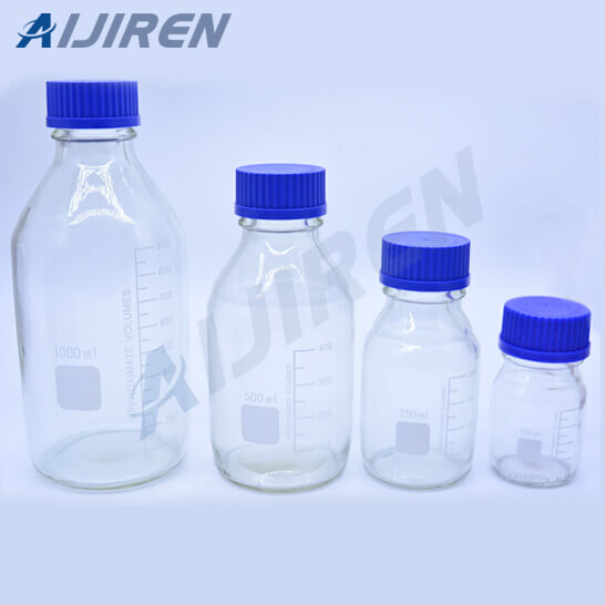 Gl45 Blue Plastic Screw Cap Lab Glassware 500ml Reagent Bottle 